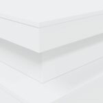 Table basse avec lumières LED blanc 90x50x40 cm – Image 8