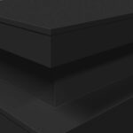 Table basse avec lumières LED noir 90x50x40 cm – Image 8