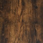 Table basse avec lumières LED chêne fumé 50x50x40 cm – Image 12