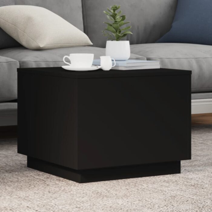 VXL8721012466388_m_en_hd_1.jpg Table basse avec lumières LED noir 50x50x40 cm – Image 1