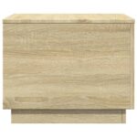 Table basse avec lumières LED chêne sonoma 50x50x40 cm – Image 5