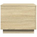 Table basse avec lumières LED chêne sonoma 50x50x40 cm – Image 6