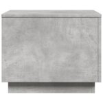 Table basse avec lumières LED gris béton 50x50x40 cm – Image 6