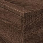 Table basse avec lumières LED chêne marron 50x50x40 cm – Image 8