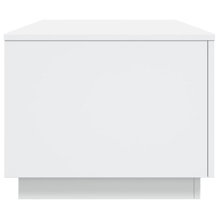 Table basse avec lumières LED blanc 90x50x40 cm – Image 6