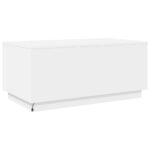 Table basse avec lumières LED blanc 90x50x40 cm – Image 7