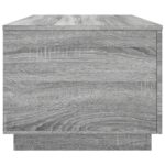 Table basse avec lumières LED gris sonoma 90x50x40 cm – Image 6