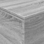 Table basse avec lumières LED gris sonoma 90x50x40 cm – Image 8