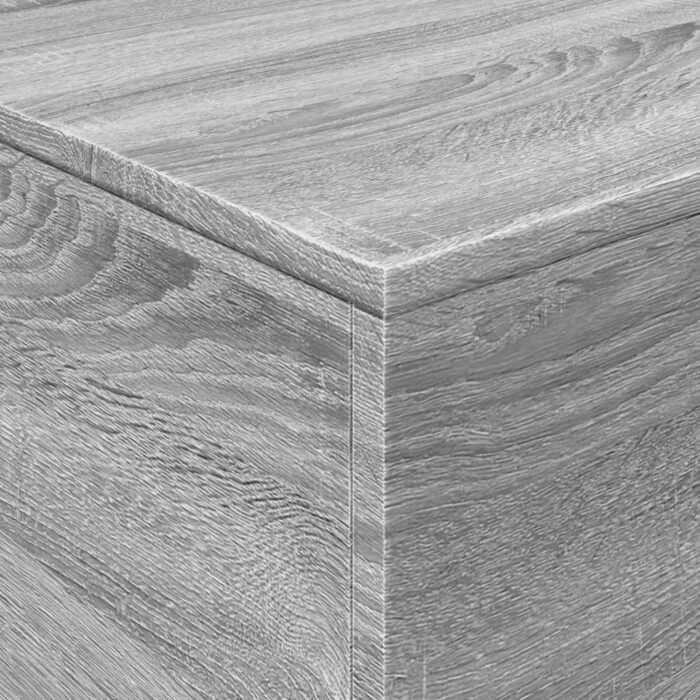 Table basse avec lumières LED gris sonoma 90x50x40 cm – Image 8
