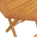 Table pliable de jardin Ø60x75 cm bois d'acacia massif – Image 8