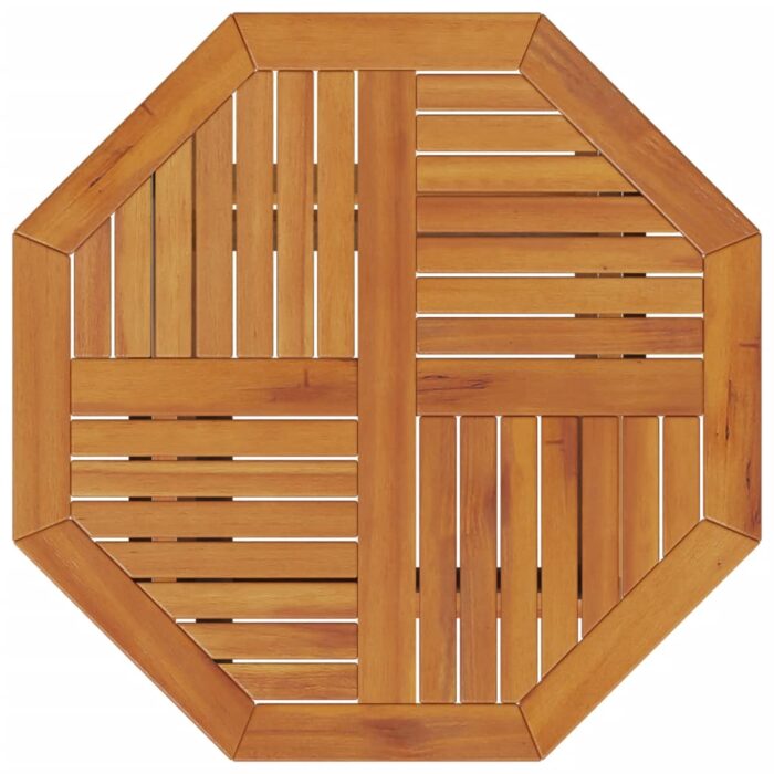 Table pliable de jardin Ø70x75 cm bois d'acacia massif – Image 5