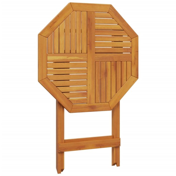 Table pliable de jardin Ø70x75 cm bois d'acacia massif – Image 6