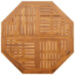 Table pliable de jardin Ø110x75 cm bois d'acacia solide – Image 5