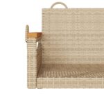 Balancelle beige 63x62x40 cm résine tressée – Image 6