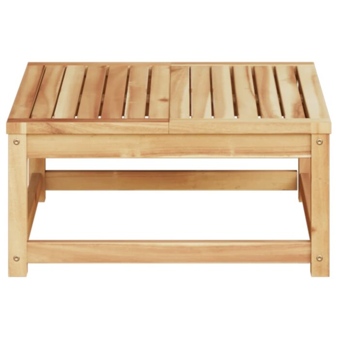 Table de jardin 63x63x30 cm bois d'acacia solide – Image 2