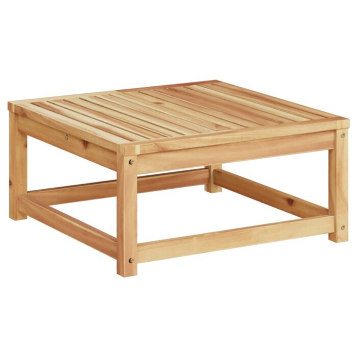 Table de jardin 63x63x30 cm bois d'acacia solide – Image 4