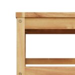 Table de jardin 63x63x30 cm bois d'acacia solide – Image 5