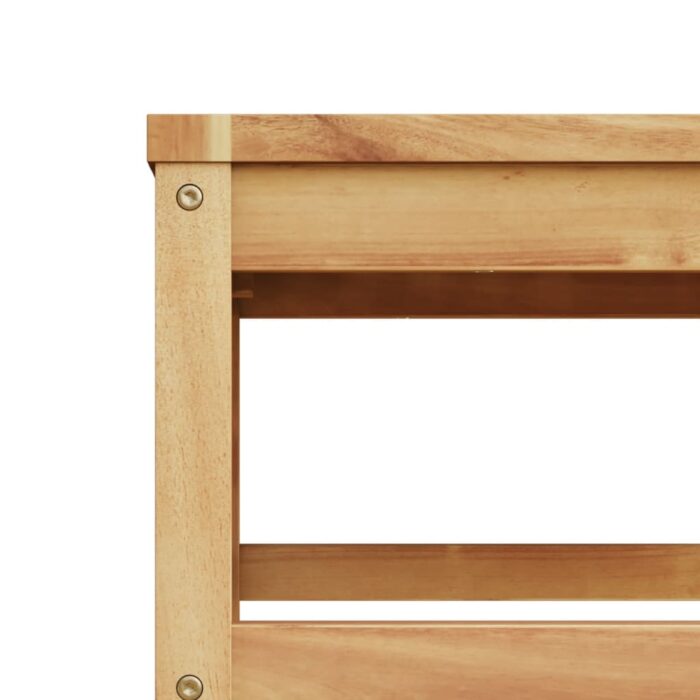 Table de jardin 63x63x30 cm bois d'acacia solide – Image 5