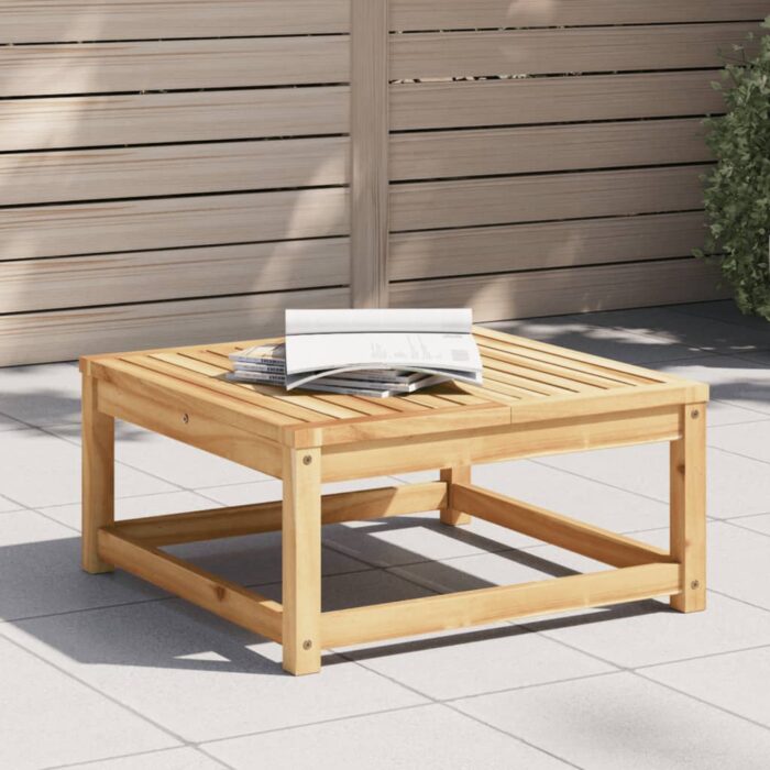 Table de jardin 63x63x30 cm bois d'acacia solide – Image 1