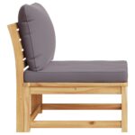 Salon de jardin avec coussins bois massif d'acacia – Image 3