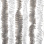Rideau anti-mouches gris clair et blanc 90x200 cm chenille – Image 4