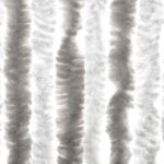 Rideau anti-mouches gris clair et blanc 90x220 cm chenille – Image 4