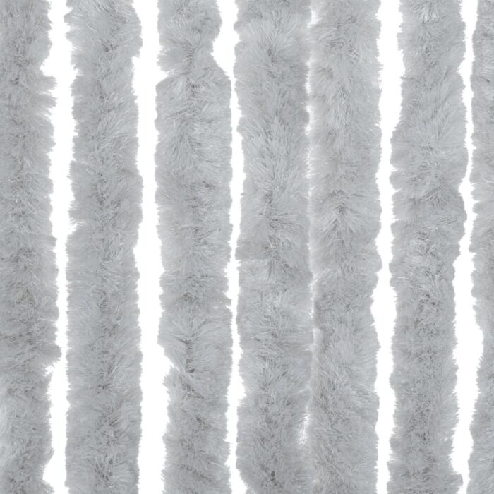 Rideau anti-mouches gris 90x220 cm chenille – Image 3