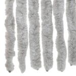 Rideau anti-mouches gris 90x220 cm chenille – Image 4