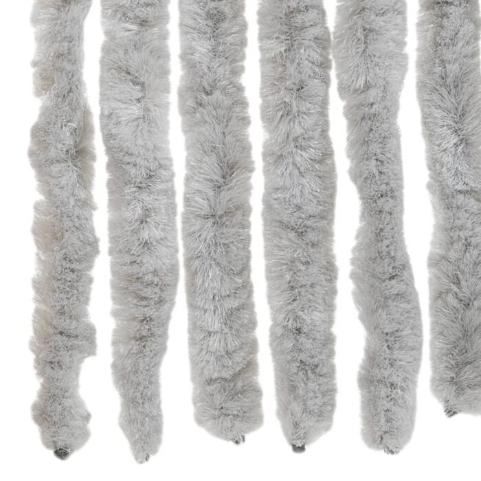 Rideau anti-mouches gris 90x220 cm chenille – Image 4