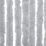 Rideau anti-mouches gris 100x200 cm chenille – Image 3