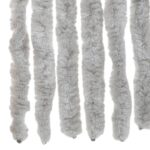 Rideau anti-mouches gris 100x200 cm chenille – Image 4