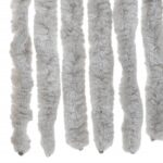 Rideau anti-mouches gris 100x220 cm chenille – Image 4
