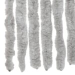 Rideau anti-mouches gris 100x230 cm chenille – Image 4