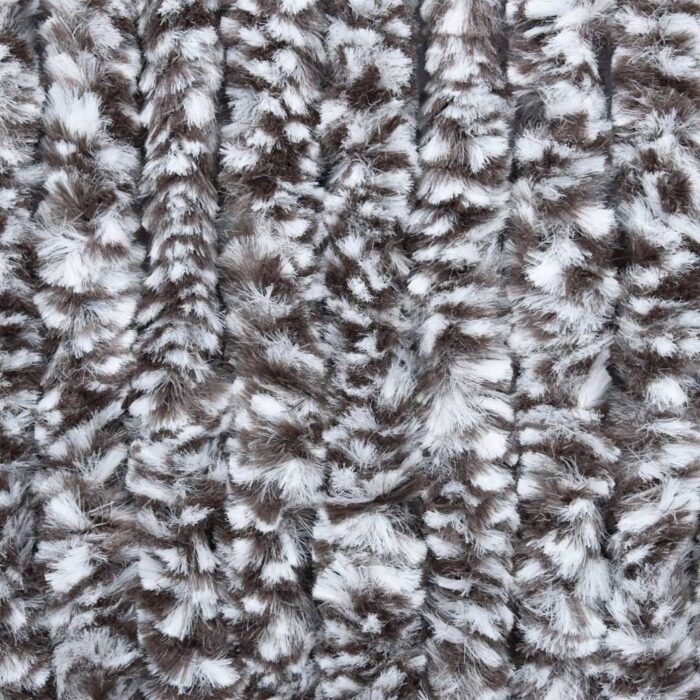 Rideau anti-mouches marron et beige 100x200 cm chenille – Image 3