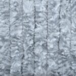 Rideau anti-mouches blanc et gris 100x200 cm chenille – Image 3