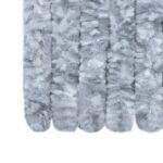Rideau anti-mouches blanc et gris 100x200 cm chenille – Image 4