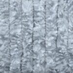 Rideau anti-mouches blanc et gris 100x230 cm chenille – Image 3