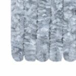 Rideau anti-mouches blanc et gris 100x230 cm chenille – Image 4