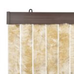 Rideau anti-mouches beige 100x200 cm chenille – Image 2