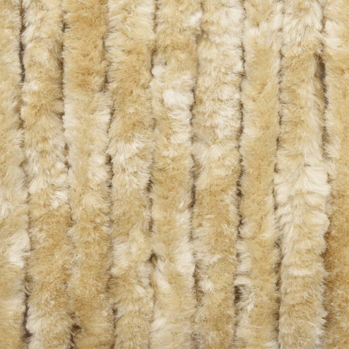 Rideau anti-mouches beige 100x200 cm chenille – Image 3