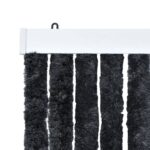 Rideau anti-mouches anthracite 100x230 cm chenille – Image 2