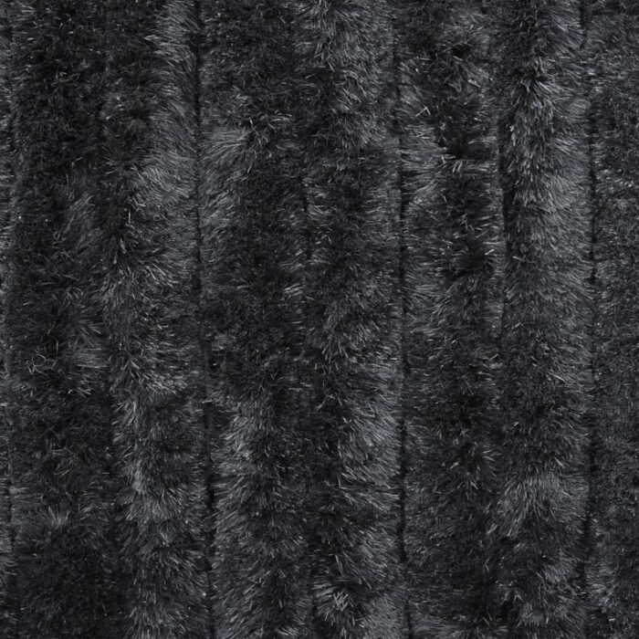 Rideau anti-mouches anthracite 100x230 cm chenille – Image 3