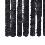 Rideau anti-mouches anthracite 100x230 cm chenille – Image 4