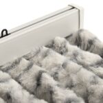 Rideau anti-mouches gris clair et gris foncé 56x200 cm chenille – Image 2