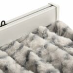 Rideau anti-mouches gris clair et gris foncé 100x200cm chenille – Image 2