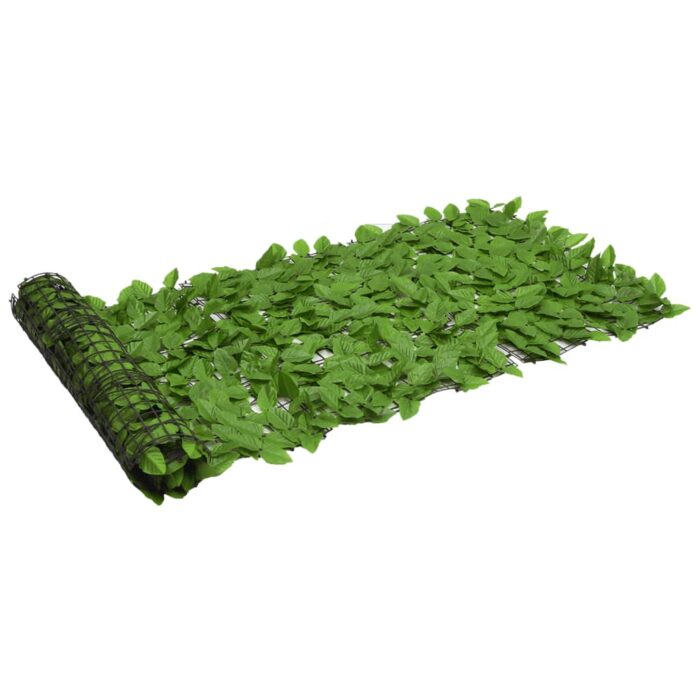 Brise-vue de balcon avec feuilles vert 600x75 cm – Image 1