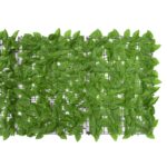Brise-vue de balcon avec feuilles vert 600x75 cm – Image 2