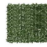 Brise-vue de balcon avec feuilles vert foncé 300x150 cm – Image 2