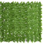 Brise-vue de balcon avec feuilles vert 300x150 cm – Image 2