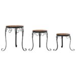 Supports de plantes 3 pcs terre cuite céramique – Image 2